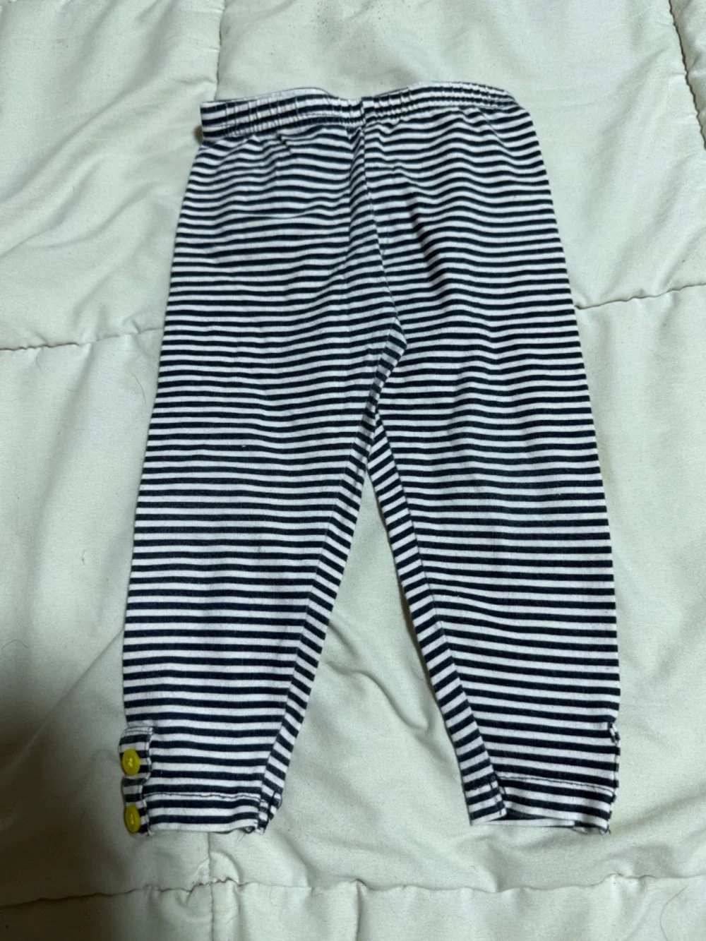 Carter's Girls 12 Months 3-Piece Pants Set Navy Polka Dot Long Sleeve Top